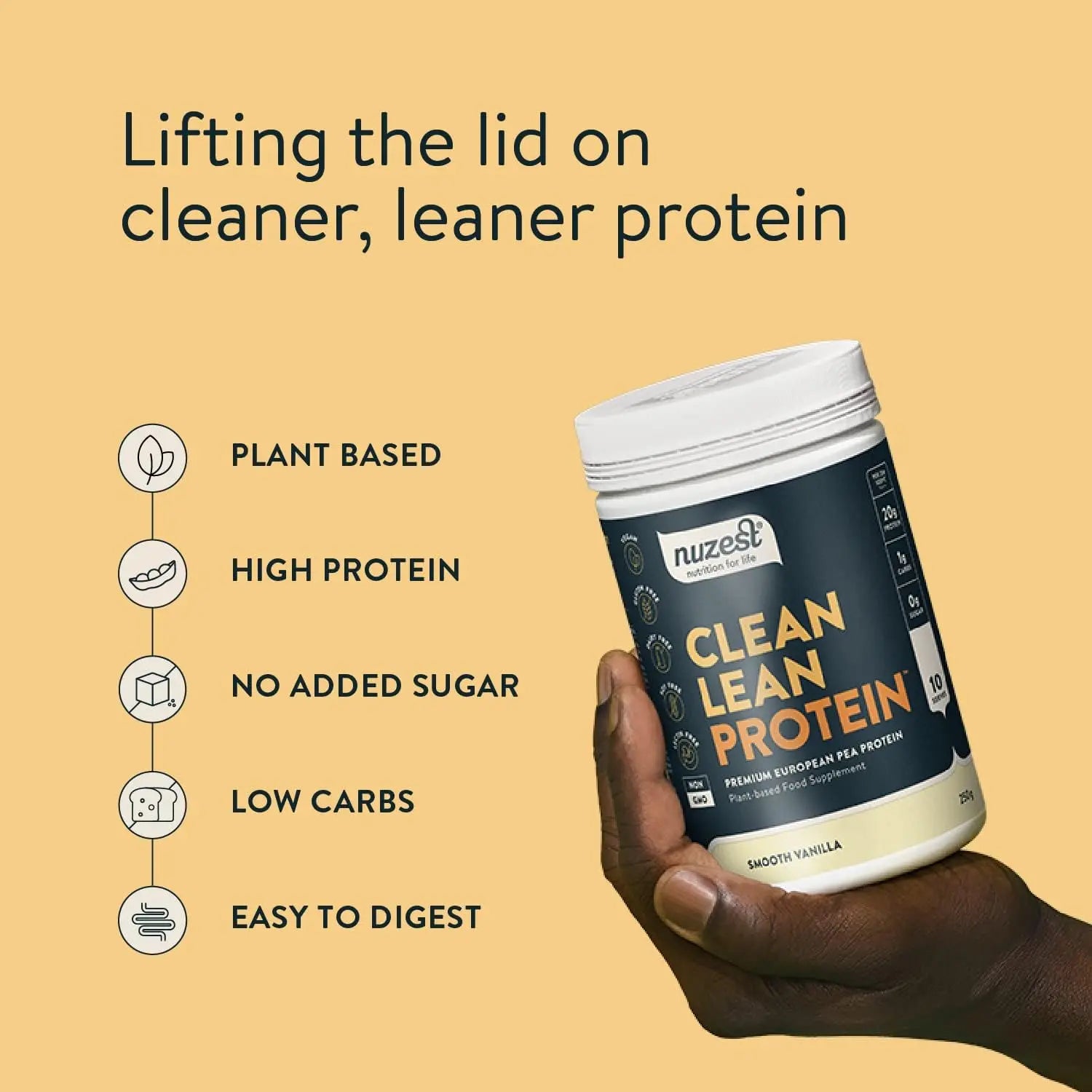 Clean Lean Protein Box 10saq Baunilha - Nuzest