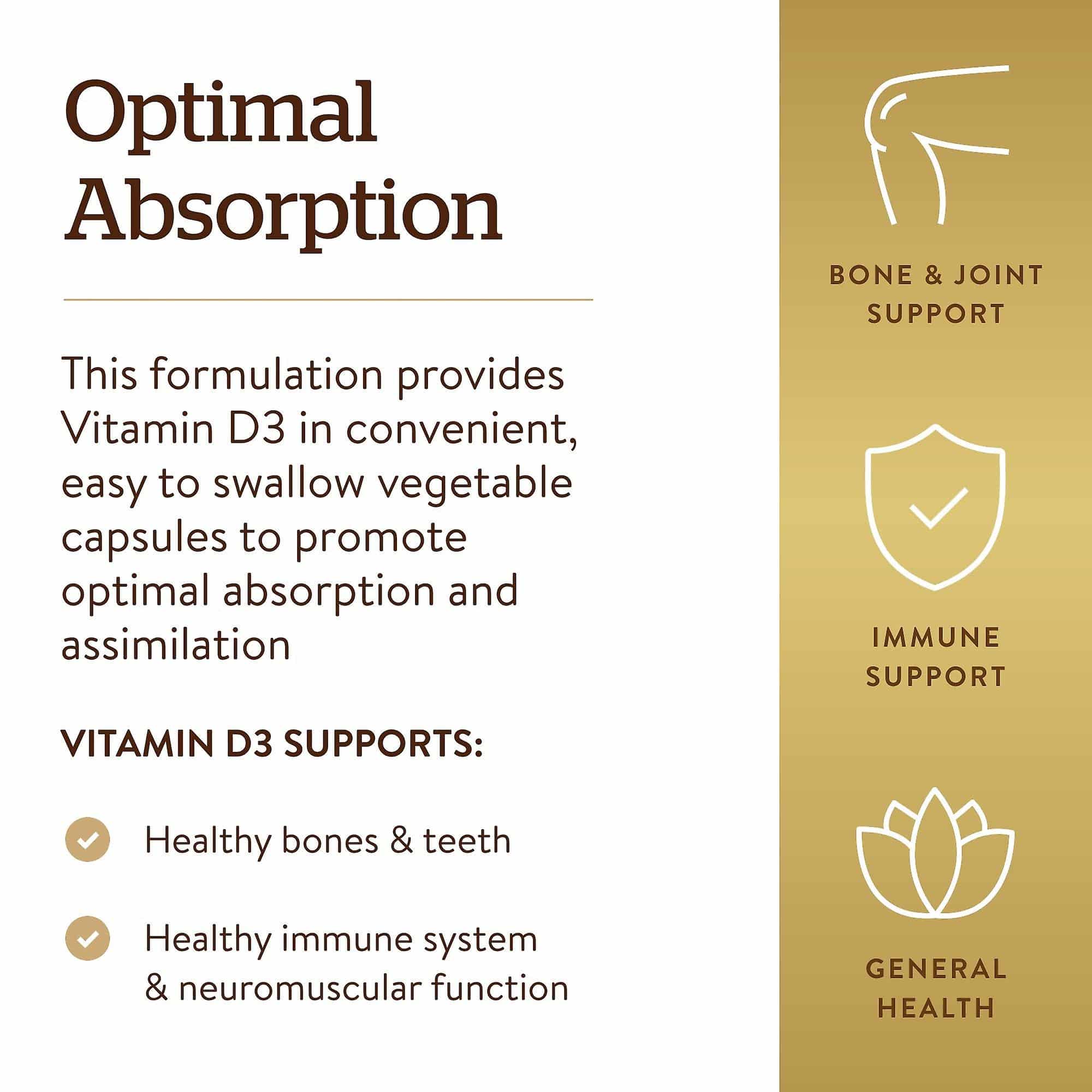 Vitamin d3 125mcg 5000IU 120vcap - Solgar